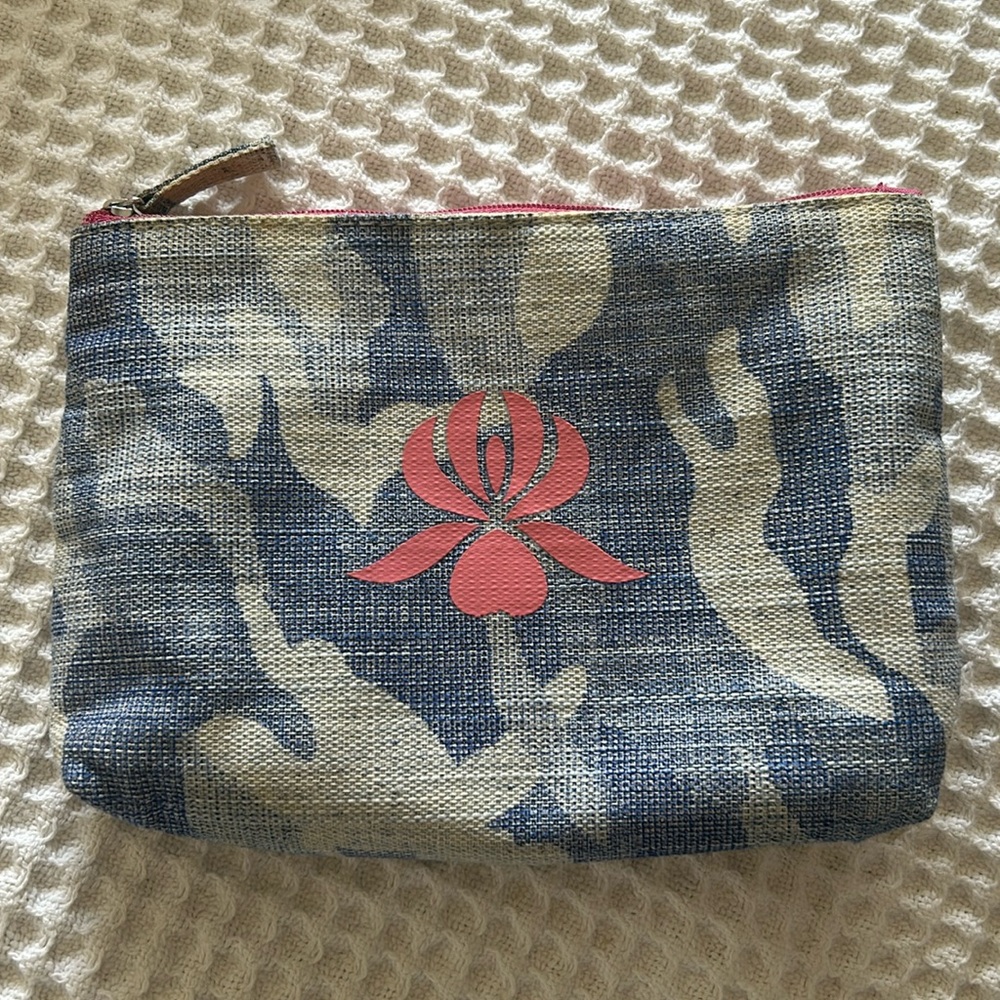 Sisley Paris💮Small Gorgeous Design Cosmetic Bag W/Zipper / Authentic / Used Once